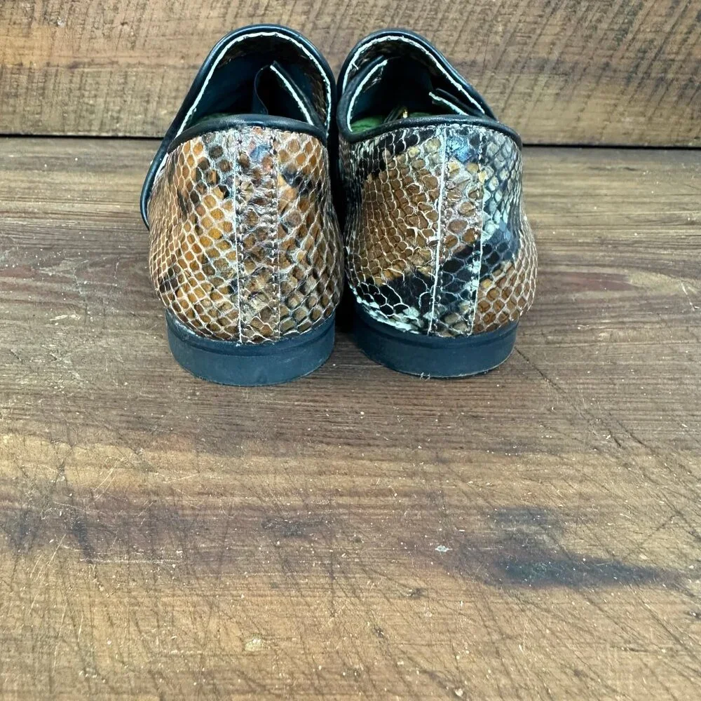 Aquatalia Revy Snake Embossed Weatherproof Loafer 7.5
